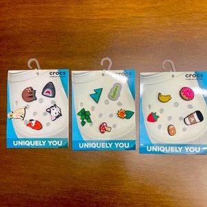 3 packs of CROCS jibbitz / 15 charms total